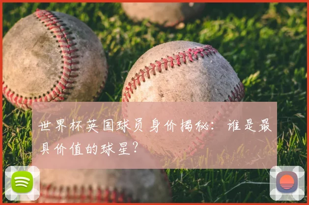 世界杯英国球员身价揭秘:谁是最具价值的球星?